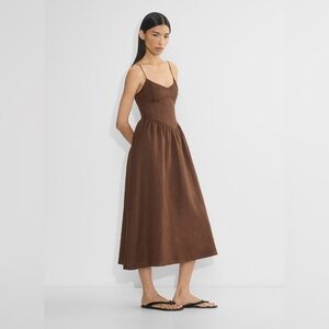 Wilfred BROWN Influence Linen Maxi Dress 10